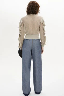 Blouse Col Lavaliere A Manches Longues
