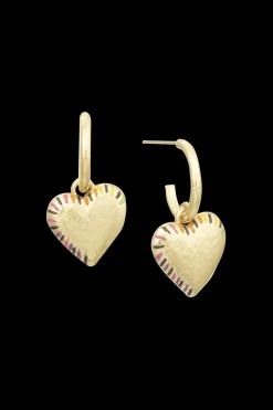 Boucles D'Oreilles Poetic Garden Striped Heart