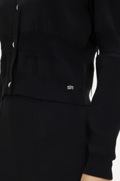Cardigan Col Rond A Manches Longues