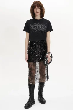 Jupe Midi A Sequins