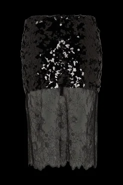 Jupe Midi A Sequins