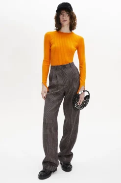 Pantalon A Pinces A Carreaux Prince De Galles