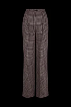 Pantalon A Pinces A Carreaux Prince De Galles