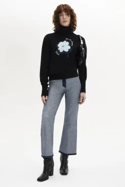 Pull Col Roule A Manches Longues