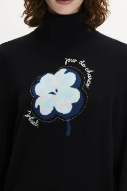 Pull Col Roule A Manches Longues