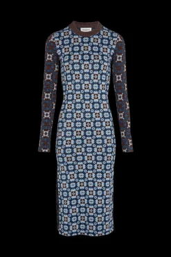 Robe Col Rond A Manches Longues