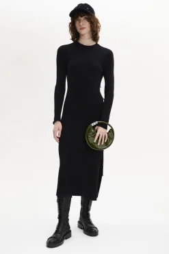 Robe Col Rond A Manches Longues