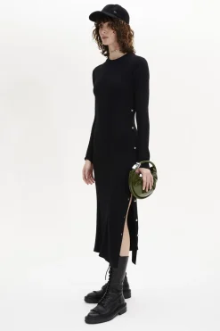 Robe Col Rond A Manches Longues
