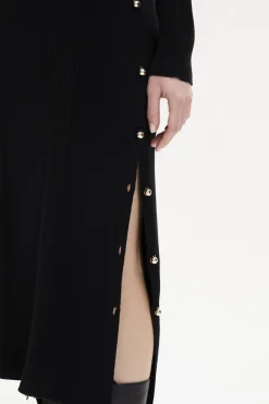 Robe Col Rond A Manches Longues