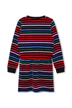 Robe Rayee Multicolore Velours