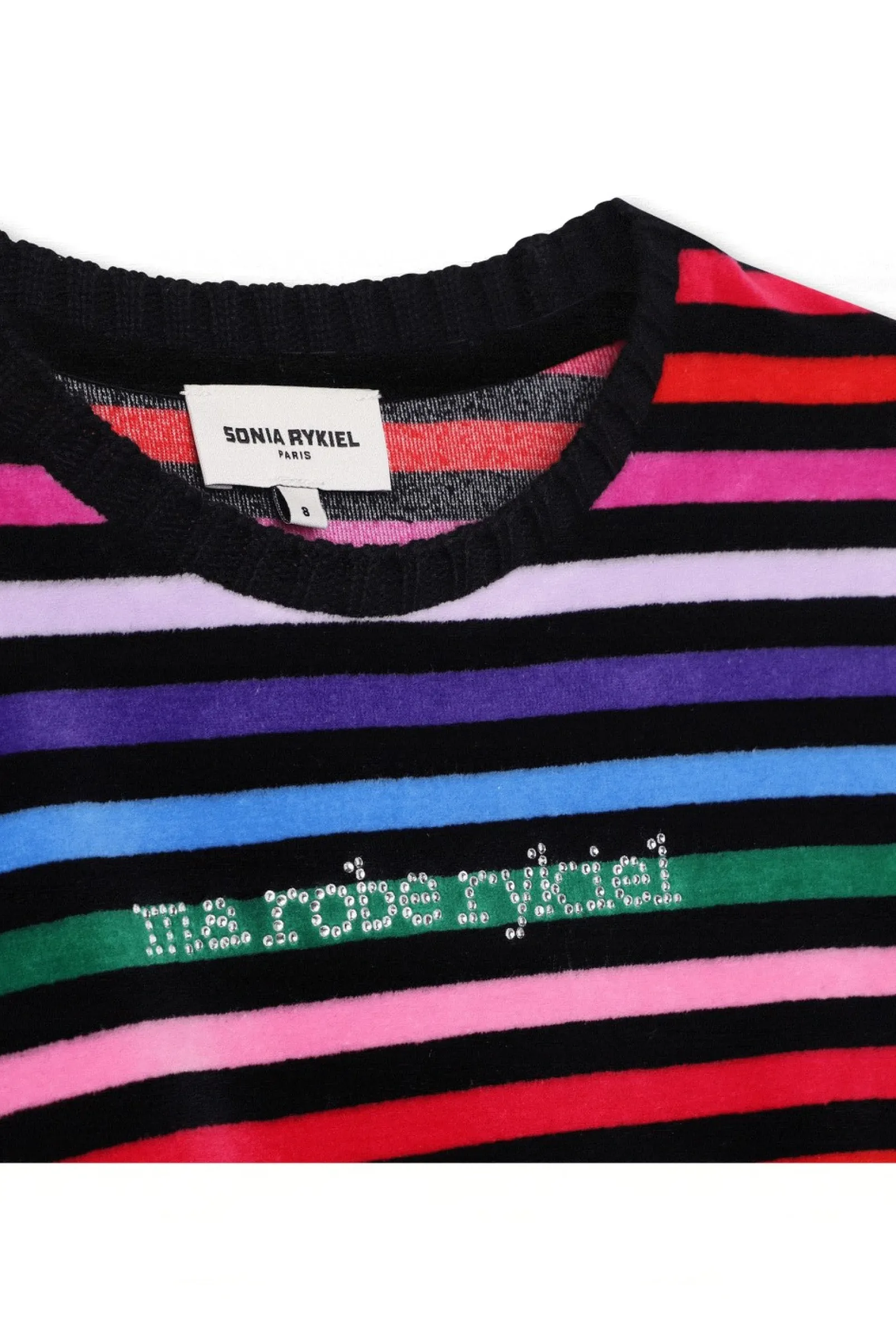 Robe Rayee Multicolore Velours