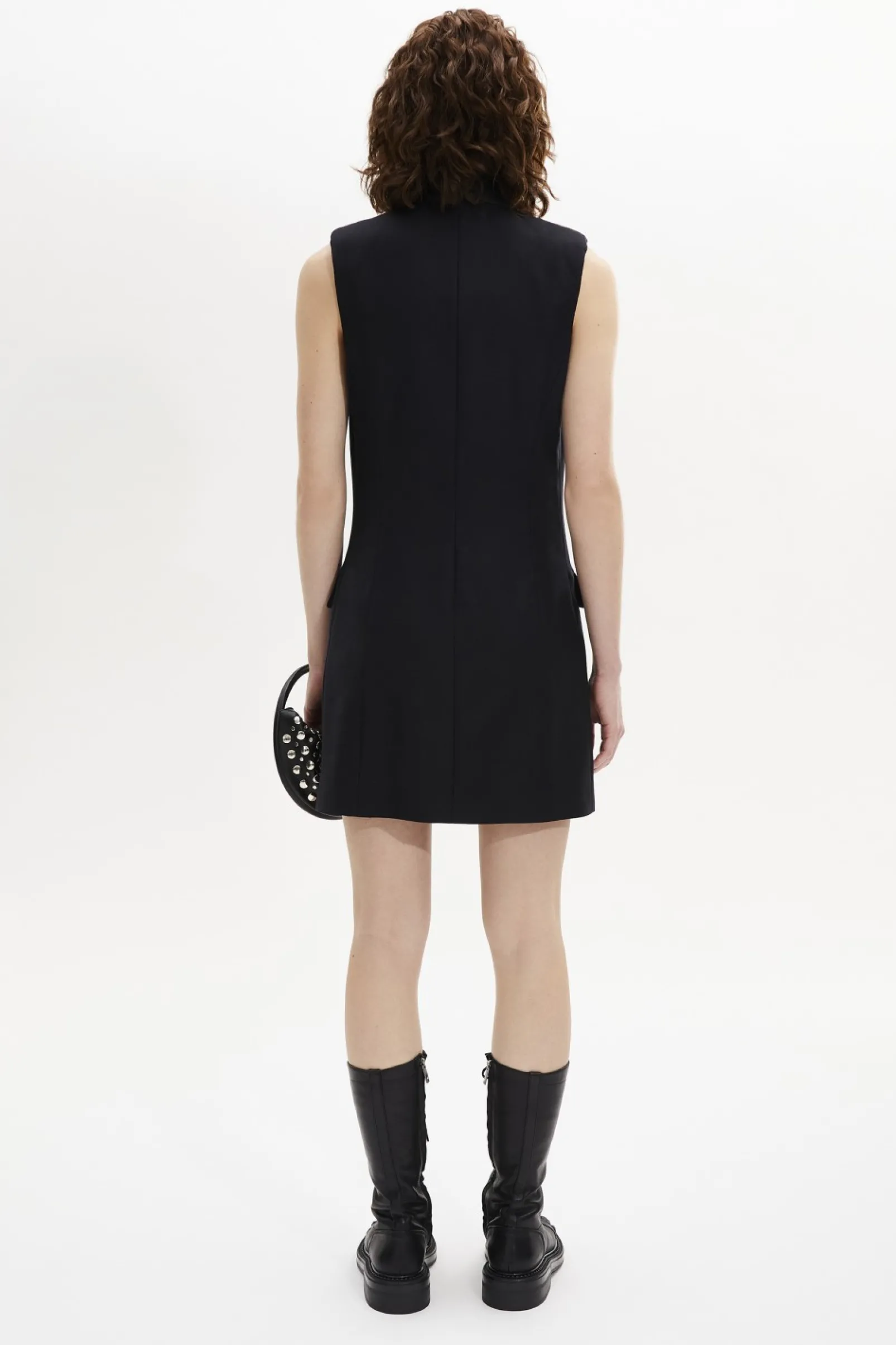 Robe Tailleur Sans Manches En Laine Froide