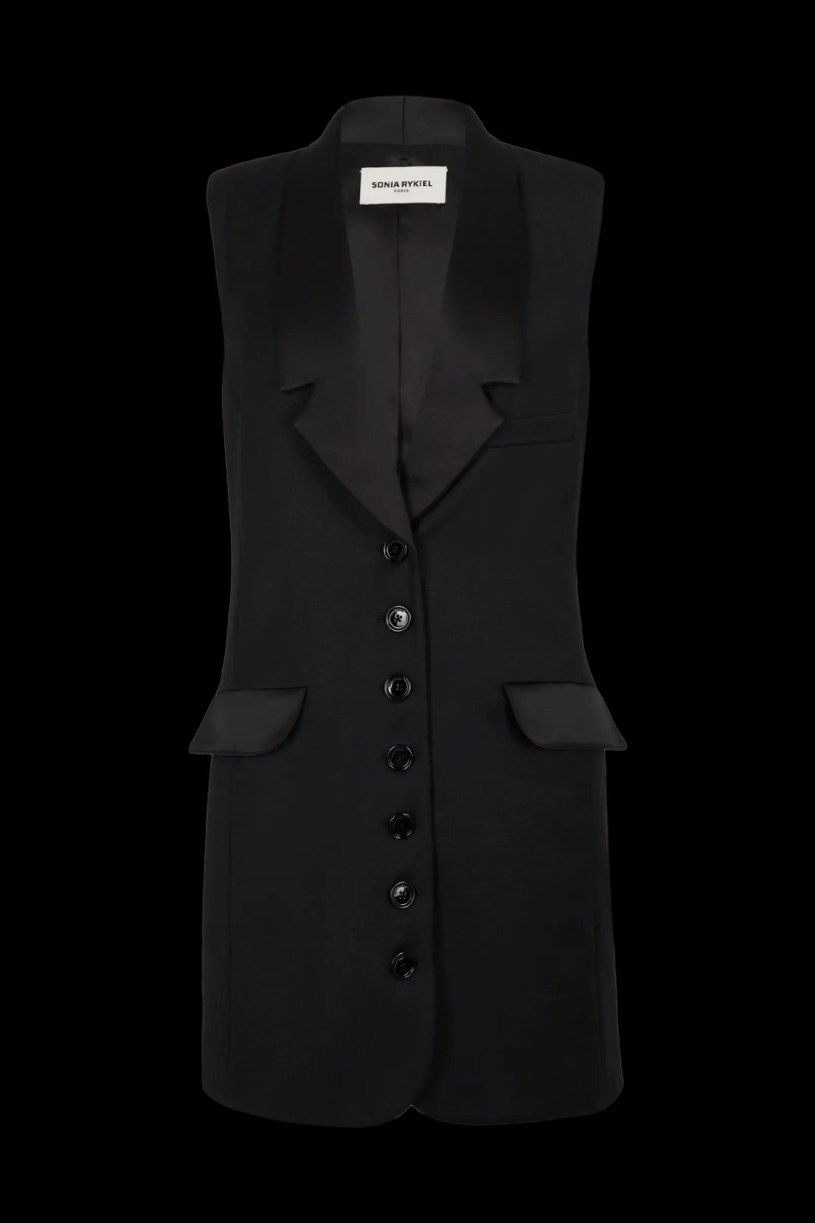 Robe Tailleur Sans Manches En Laine Froide