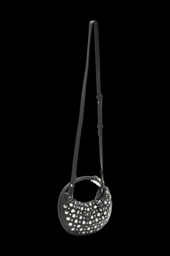 Sac Domino Mini En Cuir Avec Studs