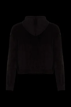 Sweat A Capuche Manches Longues En Velours