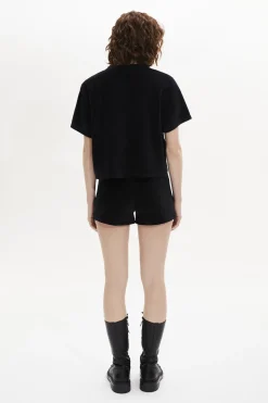 T-Shirt Manches Courtes En Velours